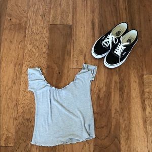 Off Shoulder Brandy Top